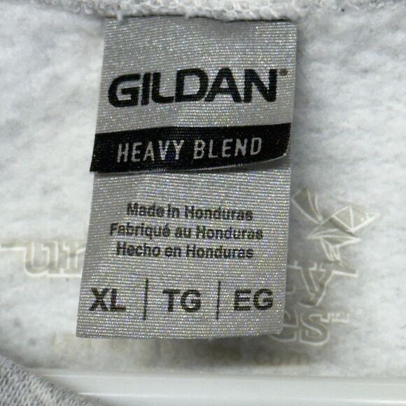 Delta Phi Epsilon Spellout Letters Pullover Crewneck Sweatshirt Gray Men XL EUC - Picture 3 of 6